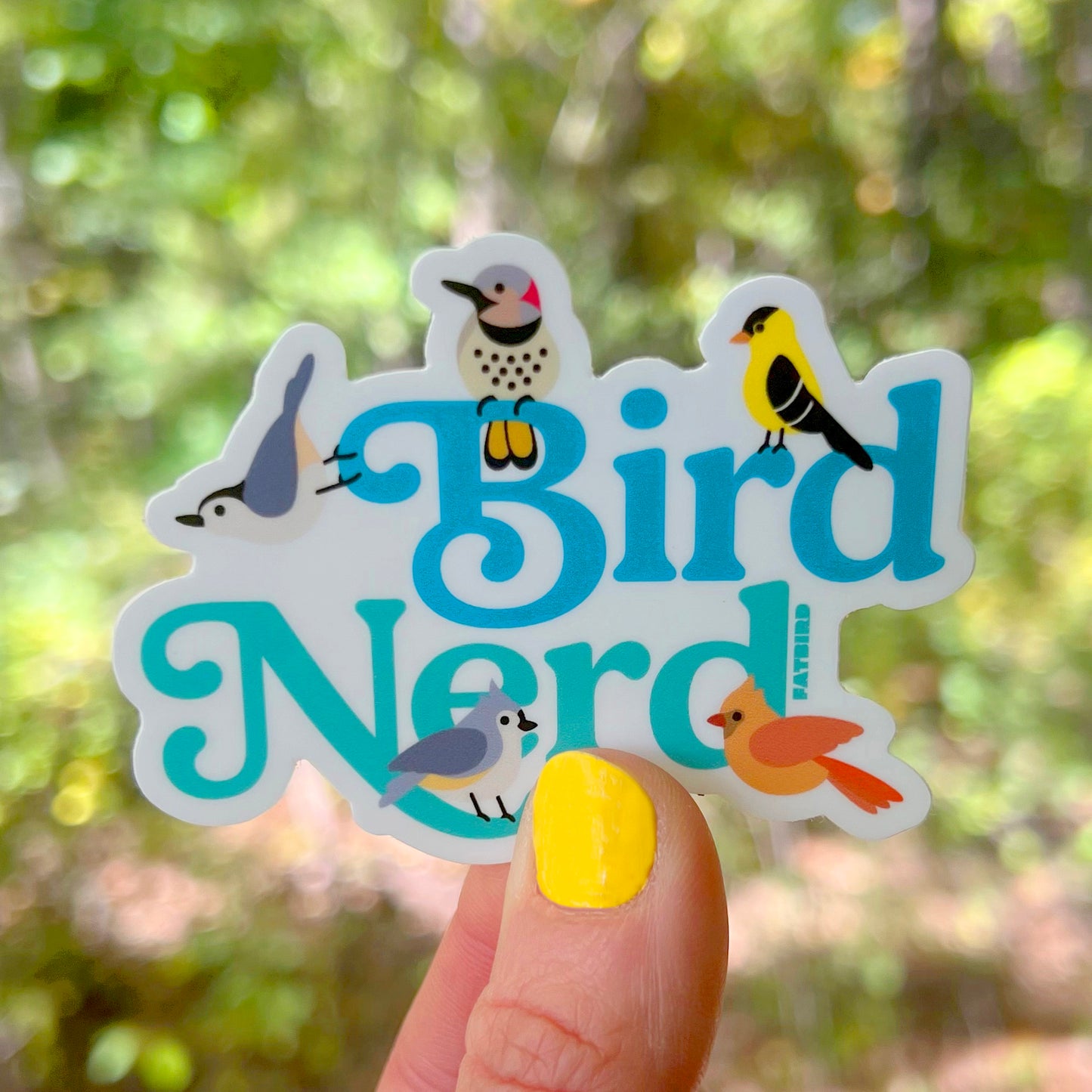 Bird Nerd Vinyl Sticker
