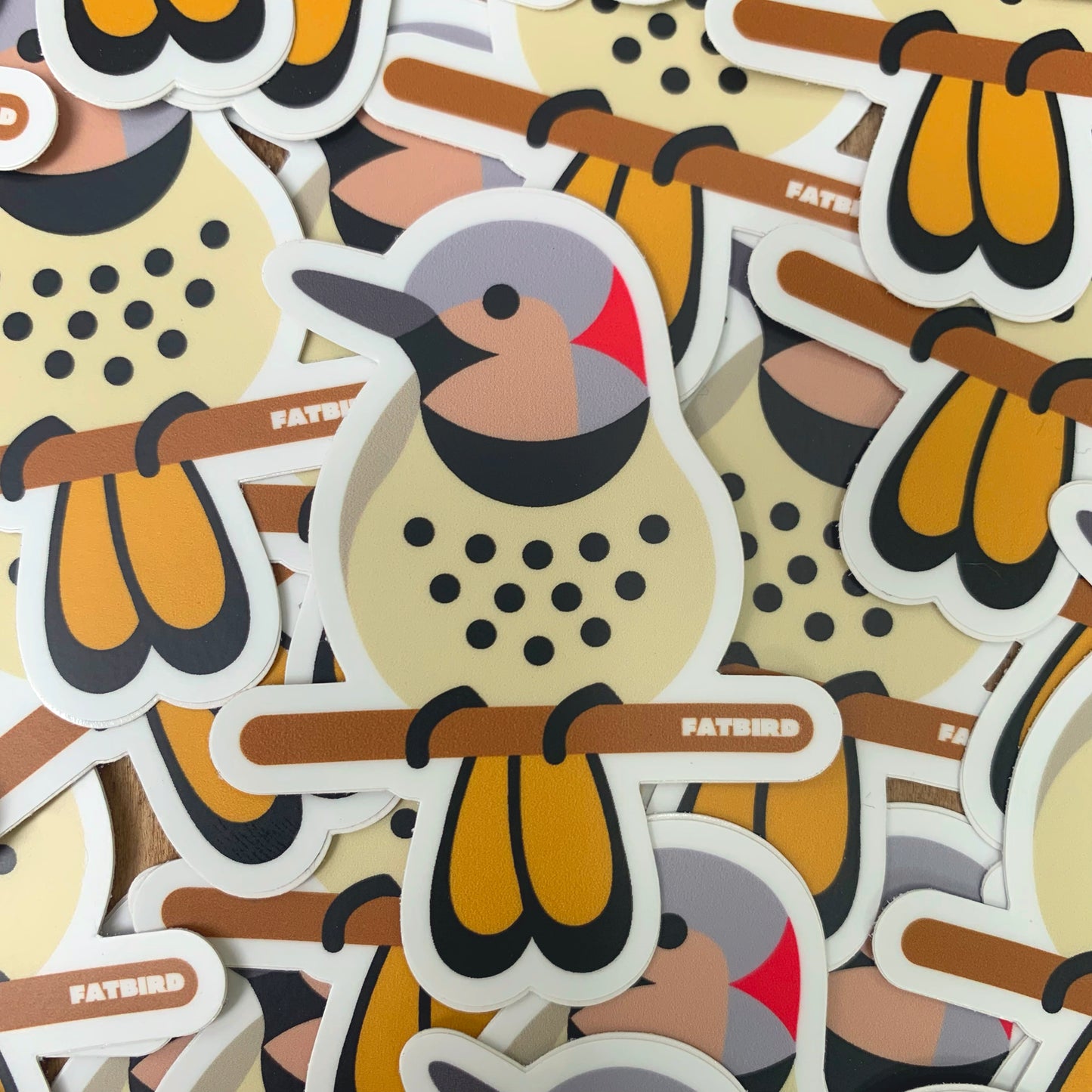Northern Flicker vinyl sticker (3 inch)
