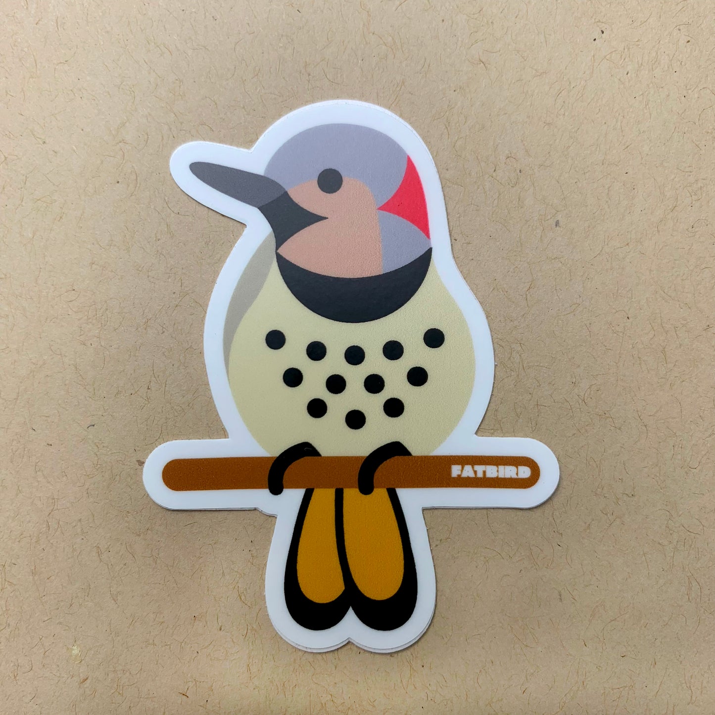 Northern Flicker vinyl sticker (3 inch)