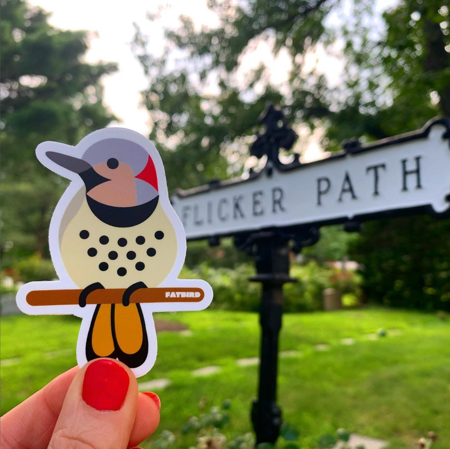 Northern Flicker vinyl sticker (3 inch)