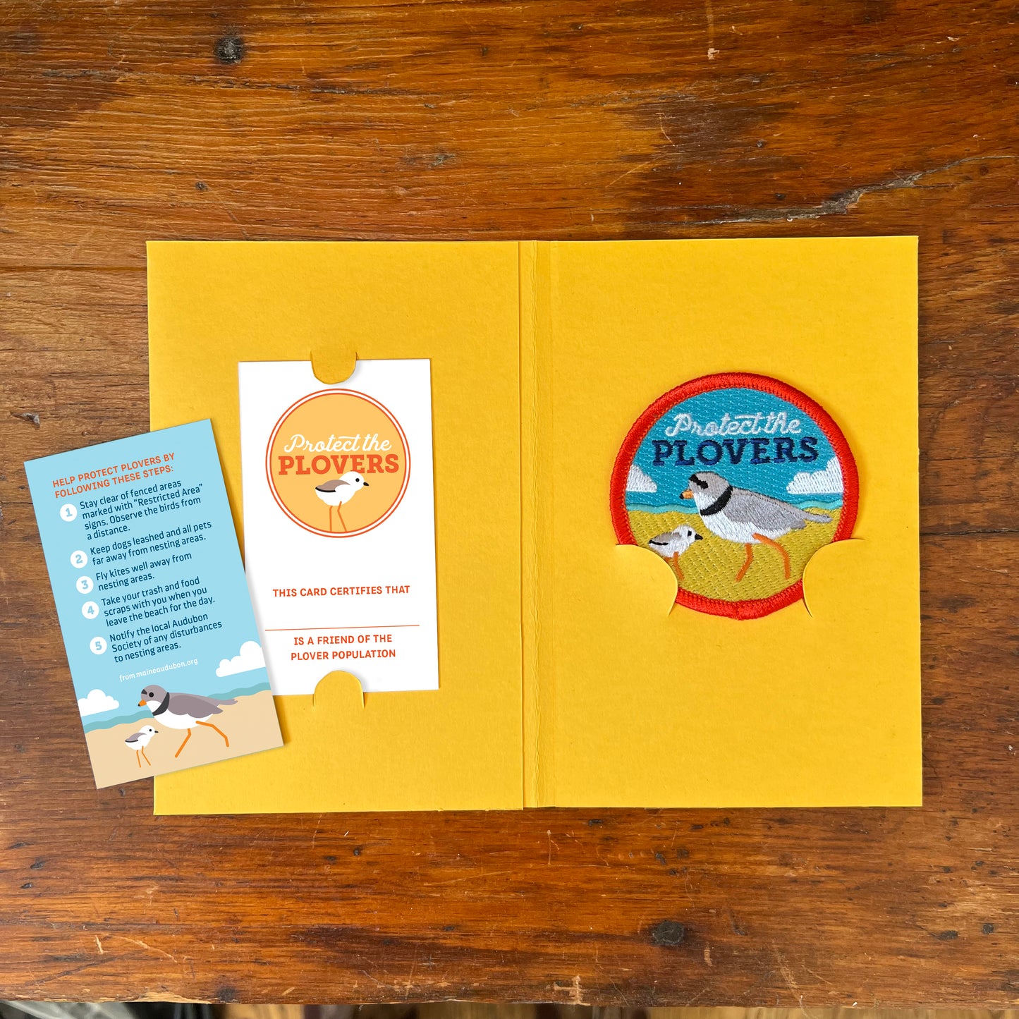 Protect the Plovers iron-on patch (with optional membership kit)