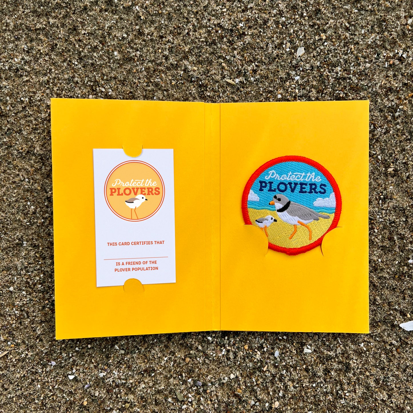 Protect the Plovers iron-on patch (with optional membership kit)