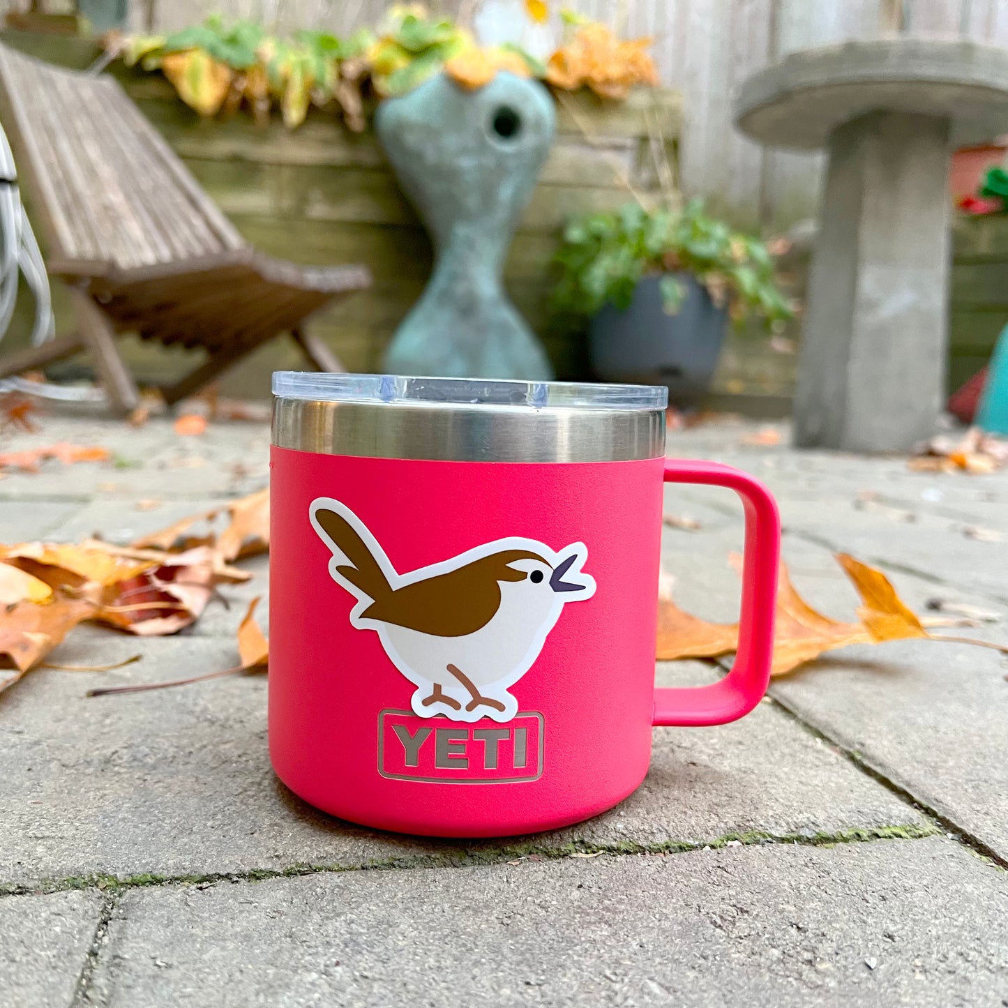 Carolina Wren vinyl sticker (3 inch)