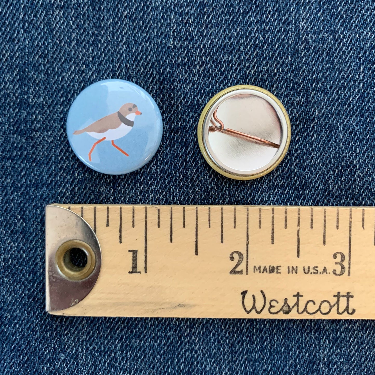 Backyard Birds: 1-inch button set (four buttons)