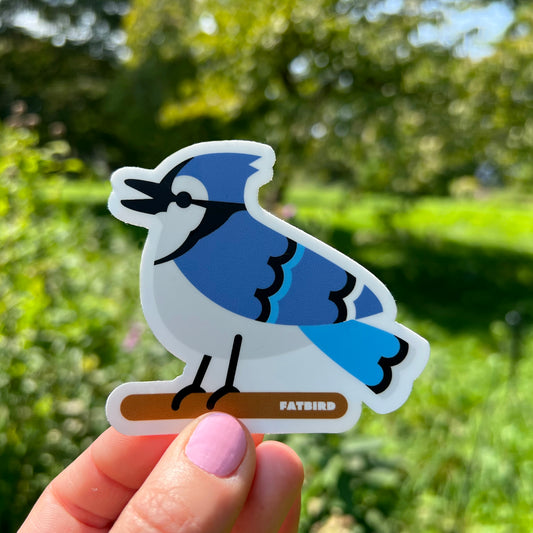 Blue Jay vinyl sticker (3 inch)