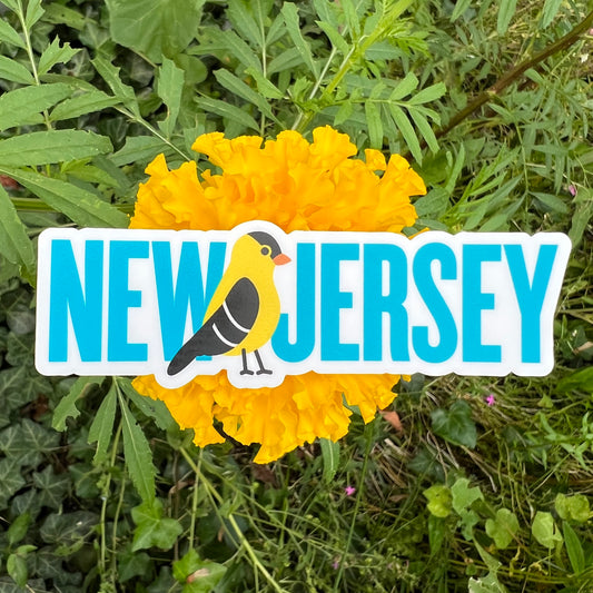 New Jersey Goldfinch State Bird vinyl sticker