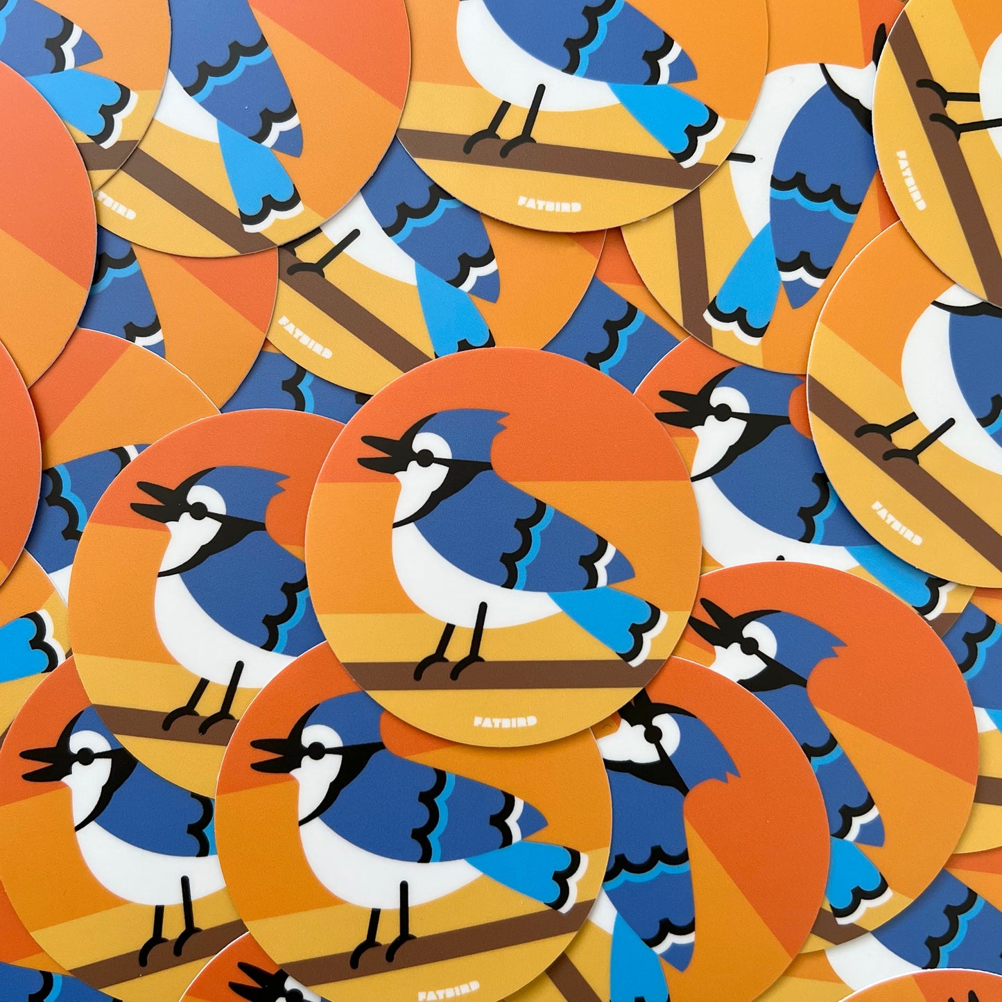 Blue Jay (singing) 2.5 inch vinyl sticker