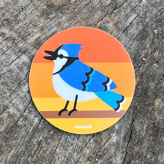 Blue Jay (singing) 2.5 inch vinyl sticker