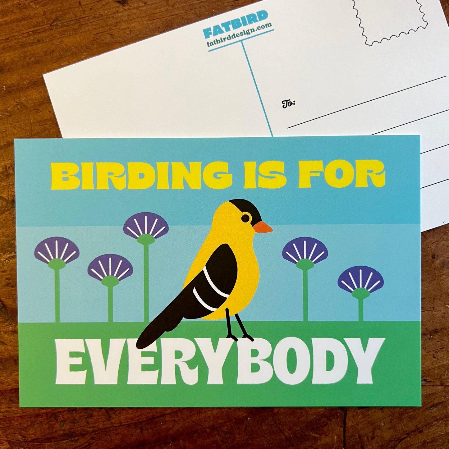 Fatbird Postcards 6x4 inches