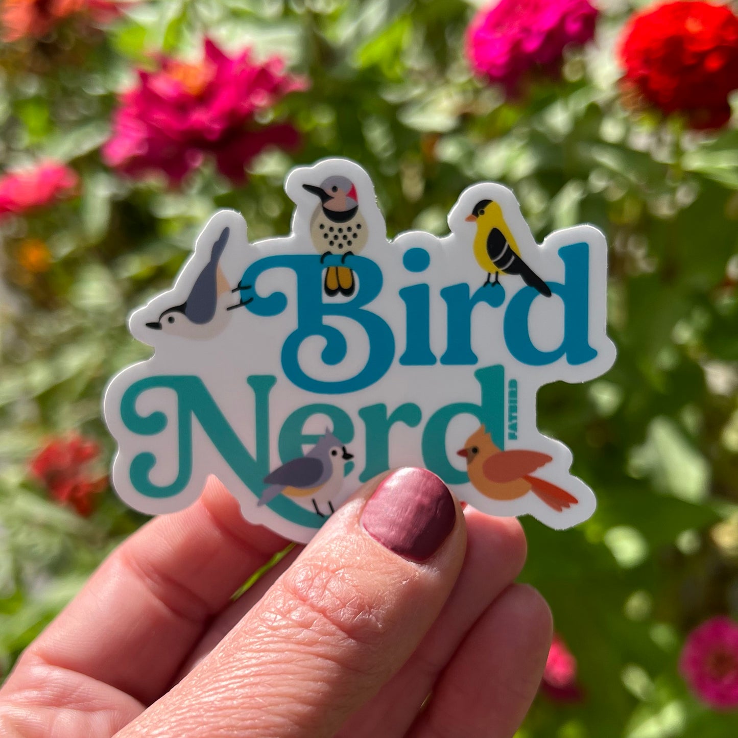 Bird Nerd Vinyl Sticker
