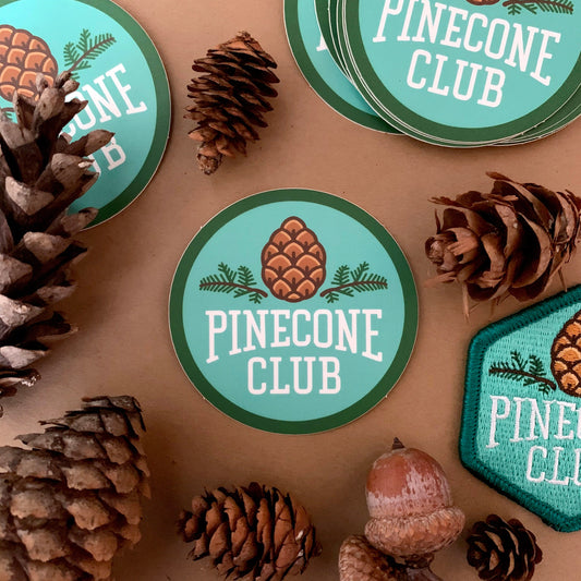 Pinecone Club 2.25-inch sticker