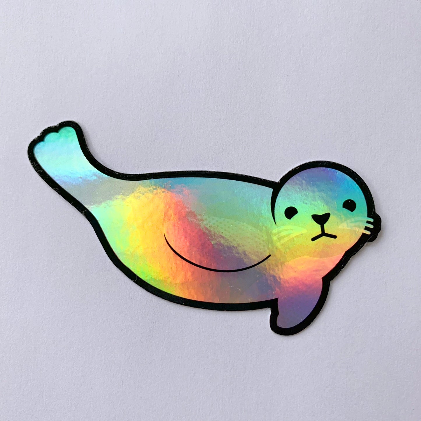 Holographic Harbor Seal sticker