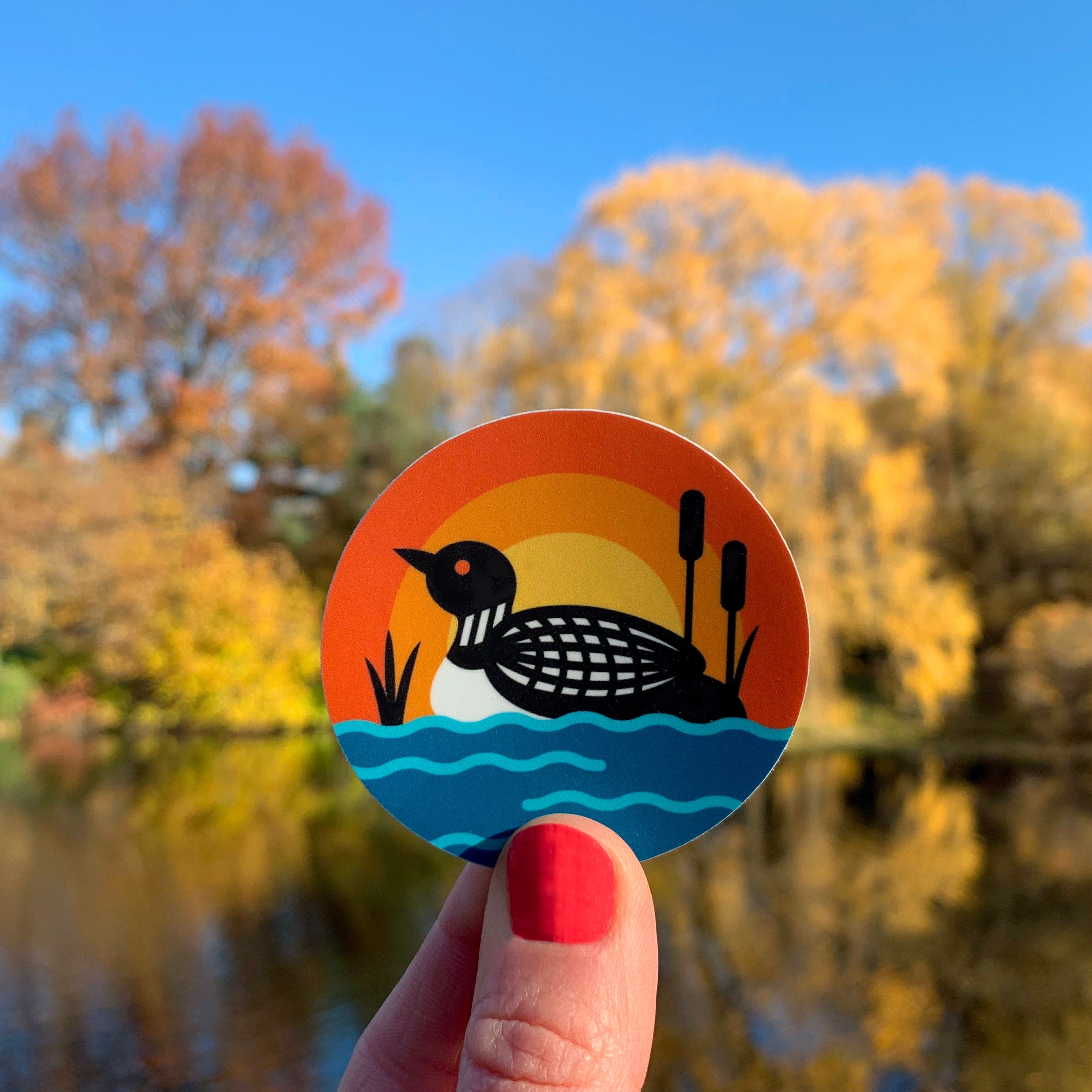 Loon 2.25-inch sticker – FATBIRD