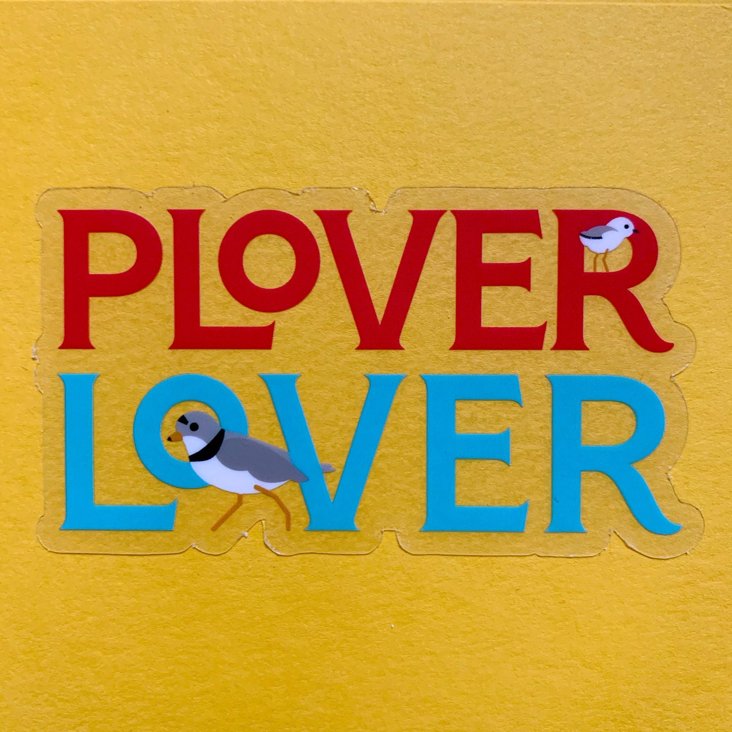 Plover Lover: Piping Plover sticker (3 inch)