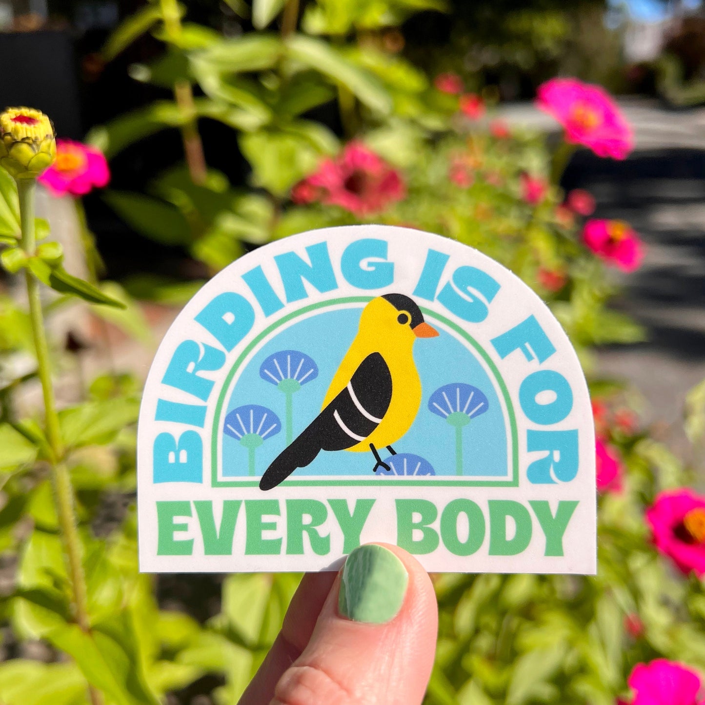 Birding is for Everybody vinyl sticker