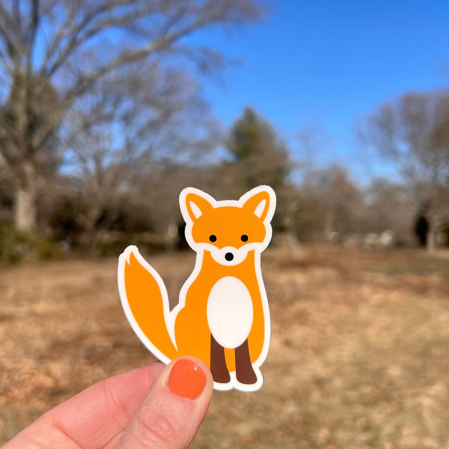 Red Fox Vinyl Sticker