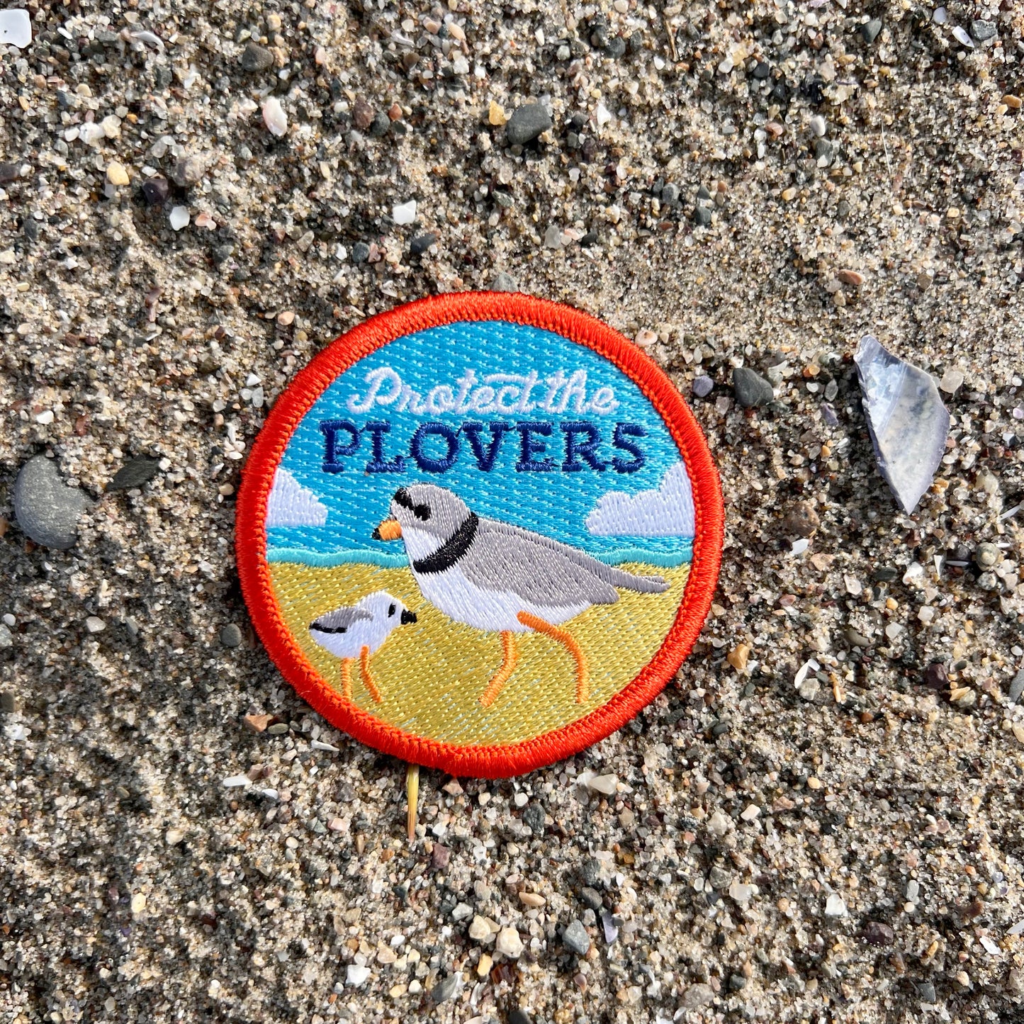 Protect the Plovers iron-on patch (NEW-with optional membership kit)
